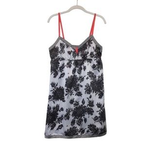 Gilligan & O'Malley Women's Slip Sleepwear Gown in Gray/Black Women’s XL